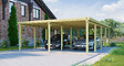 WEKA - Carport double en bois - 618T3 - L.784xH.233xP.576cm - vignette