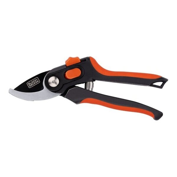 BLACK+DECKER - Sécateur de jardin Lame en Acier Trempé 20.3cm - Ciseaux de Jardin Coupe 13mm Plantes, Haies et Fleurs  Black&Decker - large