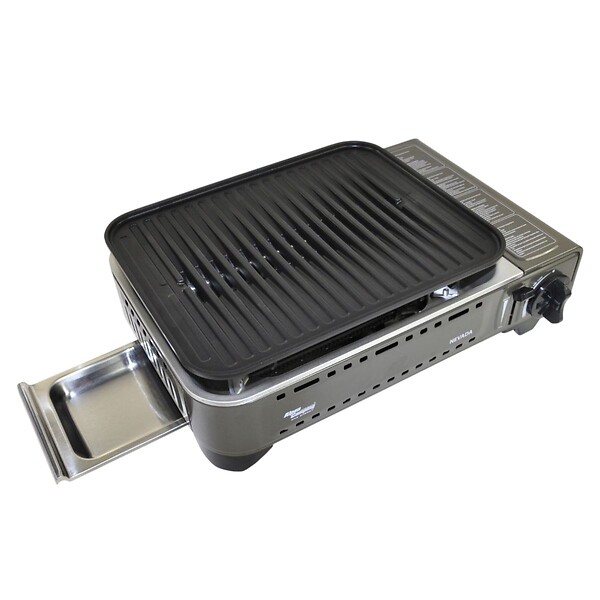 ALPENTECH - Barbecue à gaz Portable Grill 1780W + 8 Cartouches Gaz Butane Allumage Piezo + Mallette Camping ALPEN - large