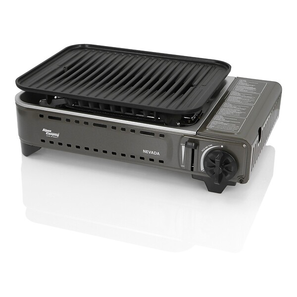 ALPENTECH - Barbecue à gaz Portable Grill 1780W + 8 Cartouches Gaz Butane Allumage Piezo + Mallette Camping ALPEN - large