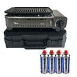 ALPENTECH - Barbecue à gaz Portable Grill 1780W + 4 Cartouches Gaz Butane Allumage Piezo + Mallette Camping ALPEN - vignette