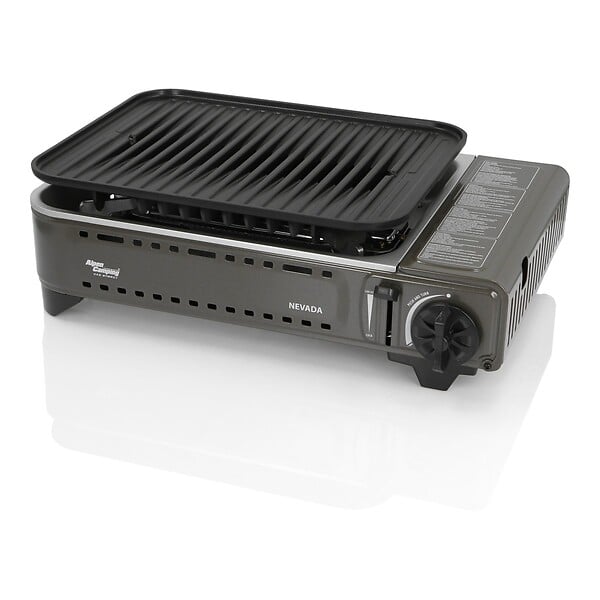 ALPENTECH - Barbecue à gaz Portable Grill 1780W + 4 Cartouches Gaz Butane Allumage Piezo + Mallette Camping ALPEN - large