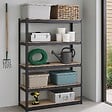 INTEC - Etagère de Rangement Noire 120 x 60 x H180cm - Rayonnage en métal Haute qualité 5 Plateaux Charges lourdes 1500kg INTEC - vignette