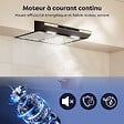 CIARRA - CIARRA Hotte Encastrable 60cm Hotte Casquette 320 m³/h 3 Vitesses Tactile Recyclage ou Evacuation CD6921B - vignette