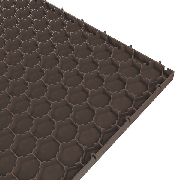 INTEC - Lot de 10 Dalles de sol Clipsables Marron Taupe 116x76x3cm Polypropylène Revêtement de Sol Modulable 7.69m2 INTEC - large