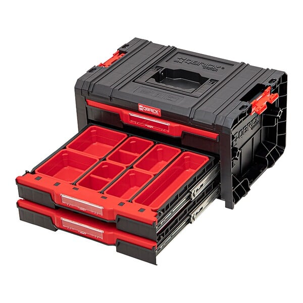 QBRICK SYSTEM - Qbrick System PRO Drawer 3 Toolbox 2.0 Expert empilable 450 x 310 x 244 mm 3x 4,5 l IP54 avec trois tiroirs 21 inlays - large