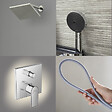HANSGROHE - Colonne de douche mécanique Vernis Shape Douche de tête Vernis Shape Flexible Designflex Douchette Pulsify chromé - vignette