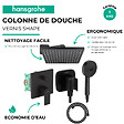 HANSGROHE - Colonne de douche encastrée mécanique Vernis Shape Douche de tête Vernis Shape Flexible Designflex Douchette Pulsify noir - vignette
