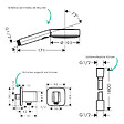 HANSGROHE - Colonne de douche encastrée mécanique Vernis Shape Douche de tête Vernis Shape Flexible Designflex Douchette Pulsify noir - vignette