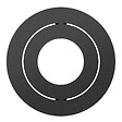 SOLUM - Collerette magnétique SOLUM TB102MB ronde noir mat pour Spot COMA - vignette