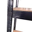 INTEC - Etagère de Rangement Charges lourdes 1600kg Noire 160 x 60 x H180cm - Rayonnage Métal 4 Plateaux Bois INTEC - vignette