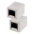 ZENITECH - Lot de 2 raccords RJ45 F/F CAT6 - Blanc - Zenitech - vignette