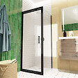 SWISS AQUA TECHNOLOGIES - Swiss Aqua Technologies TEX-C ensemble porte compact/paroi 90x90cm anticalcaire avec profilés noir mat (SATTEXC90S90C) - vignette