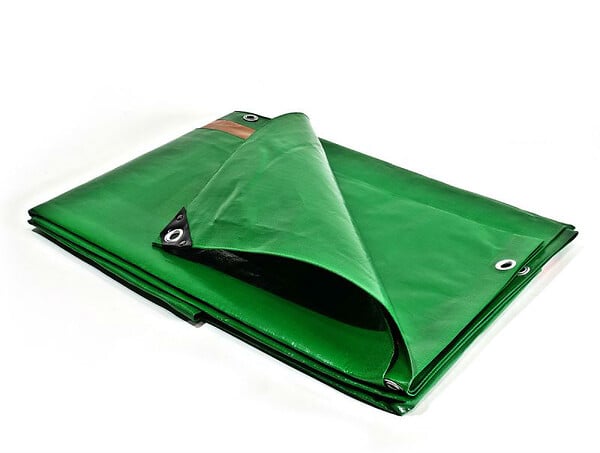 TECPLAST - Bache de protection à œillets HQ250 8 x 12 m TECPLAST PR0816 - large