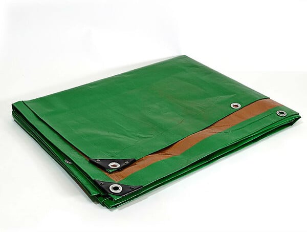 TECPLAST - Bache de protection à œillets HQ250 8 x 12 m TECPLAST PR0816 - large
