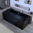 DISTRIBAIN - Baignoire balnéo Kilauea Black 26 jets Whirlpool - vignette