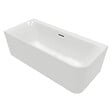 VILLEROY ET BOCH - Baignoire semi-îlot d'angle Loop & Friends version gauche avec bonde blanche et trop-plein chromé - vignette