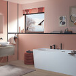 VILLEROY ET BOCH - Baignoire semi-îlot d'angle Loop & Friends version droite avec bonde blanche et trop-plein chromé - vignette