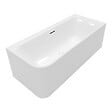 VILLEROY ET BOCH - Baignoire semi-îlot d'angle Loop & Friends version droite avec bonde et trop-plein blanc - vignette