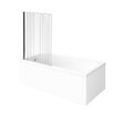 VILLEROY ET BOCH - Baignoire droite Architectura acrylique 160 x 70 cm  + Pare bain gauche AURYS Raywall chromé - vignette