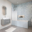 DURAVIT - Baignoire droite D-Neo 170 x70 cm + Pare Bain gauche AURYS Mist 1 chromé - vignette
