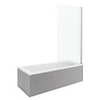 DURAVIT - Baignoire droite No.1 180 x 85 cm + Pare bain droit AURYS Mist 1 chromé - vignette