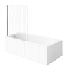 VILLEROY ET BOCH - Baignoire droite O.Novo 170 x 70 cm Blanc + Pare Bain gauche AURYS Raywall chromé - vignette
