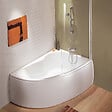 JACOB DELAFON - Pack baignoire d'angle 150 x 100 cm Micromega Duo version droite  + tablier de baignoire - vignette