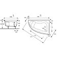 JACOB DELAFON - Pack baignoire d'angle 150 x 100 cm Micromega Duo version droite  + tablier de baignoire - vignette