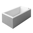 DURAVIT - Baignoire droite Starck 160 x70 cm + Pare bain droit AURYS Mist 1 chromé - vignette