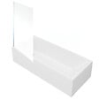 VITRA - Baignoire rectangulaire VitrA Neon 170x75cm + Pare bain gauche AURYS Mist 1 chromé profilé gauche - vignette