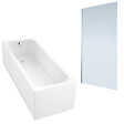 DURAVIT - Baignoire droite D-Code 160 x70 cm  + Pare Bain gauche AURYS Mist 1 chromé - vignette