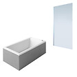 DURAVIT - Baignoire droite Starck 160 x70 cm + Pare Bain gauche AURYS Mist 1 chromé - vignette
