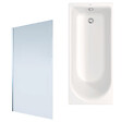 DURAVIT - Baignoire droite D-Neo170 x75 cm + Pare Bain gauche AURYS Mist 1 chromé - vignette