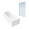VILLEROY ET BOCH - Baignoire droite O.novo 170 x 75 cm Blanc + Pare Bain gauche AURYS Mist 1 chromé - vignette