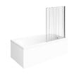 VILLEROY ET BOCH - Baignoire droite Architectura acrylique 160 x 70 cm  + Pare bain droite AURYS Raywall chromé - vignette