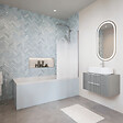 DURAVIT - Baignoire droite D-Code 170 x70 cm  + Pare bain droit AURYS Mist 1 chromé - vignette