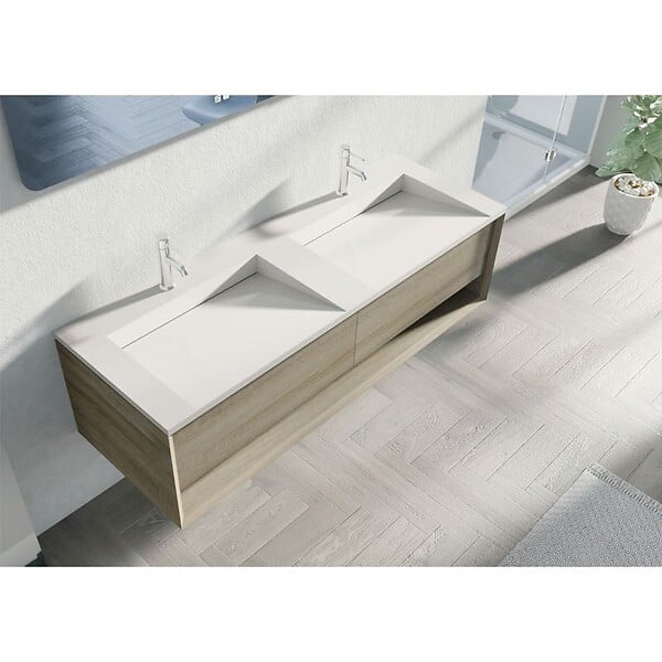 DISTRIBAIN - Meuble de salle de bain Portofino 1600 Scandinave - large