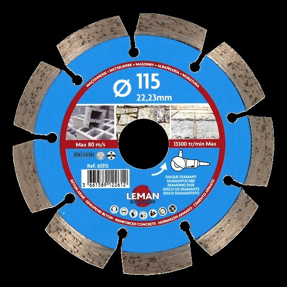 LEMAN - Disque diamant - Béton armé - 115mm - large