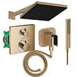 HANSGROHE - Colonne douche thermostatique Ecostat Square Douche de tête Pulsify S Flexible Isiflex Douchette Pulsify E  bronze - vignette