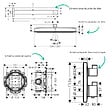 HANSGROHE - Colonne douche thermostatique Ecostat Square Douche de tête Pulsify S Flexible Isiflex Douchette Pulsify E  bronze - vignette