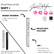 JACOB DELAFON - Pommeau de douche Shift+ carré 2 jets chromé + flexible - vignette