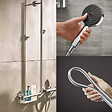 HANSGROHE - Barre de douche PMR Unica 110 avec poignée à gauche Chromé + Pommeau de douche Pulsify 3 jets + flexible Isiflex 160cm - vignette