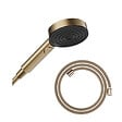 HANSGROHE - Pommeau de douche Pulsify Select EcoSmart 105 3 jets relaxation + Flexible 160 cm Designflex Bronze brossé - vignette