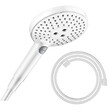 HANSGROHE - Pommeau de douche Raindance Select S EcoSmart 120 3 jets + flexible Designflex 160 cm blanc mat - vignette