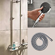 HANSGROHE - Barre de douche PMR Unica 110 avec poignée à gauche Chromé + Pommeau de douche Pulsify 3 jets + flexible Metaflex 160cm - vignette