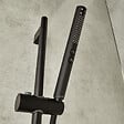 JACOB DELAFON - Pommeau de douche Shift+ rond 2 jets noir mat - vignette