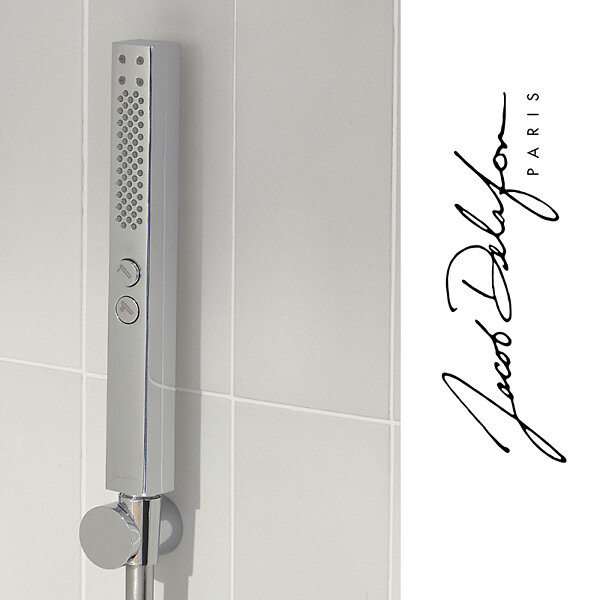 JACOB DELAFON - Pommeau de douche Shift+ carré 2 jets chromé - large
