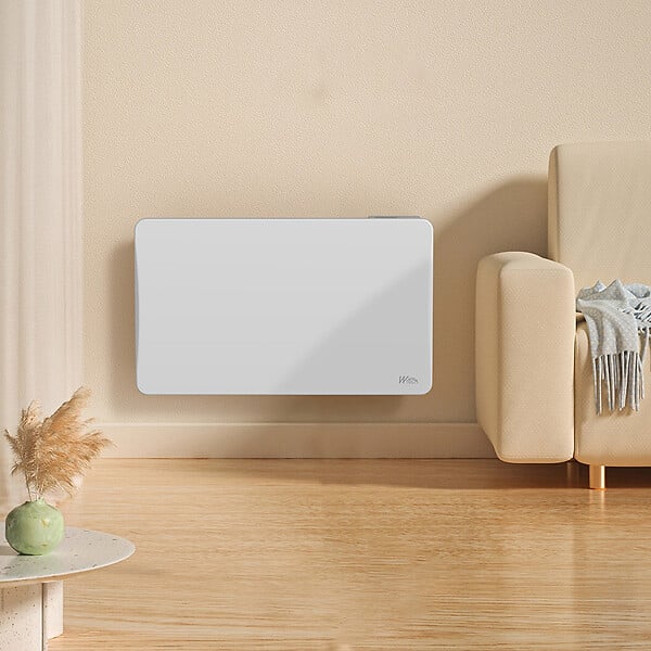 WARM TECH - Radiateur inertie céramique 1500 W - IP24 - Fil pilote 6 ordres. - large