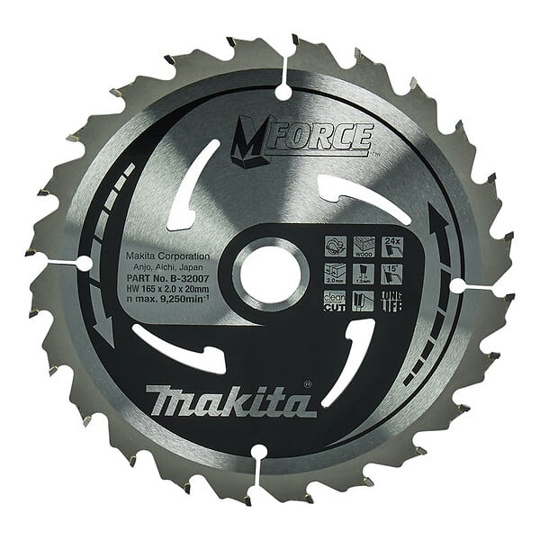 MAKITA - Lame de scie circulaire, MAKITA  B-31974  M-Force T.C.T, 190 x 30 mm, 12 dents - large